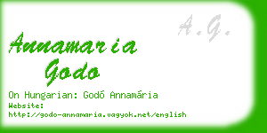 annamaria godo business card
